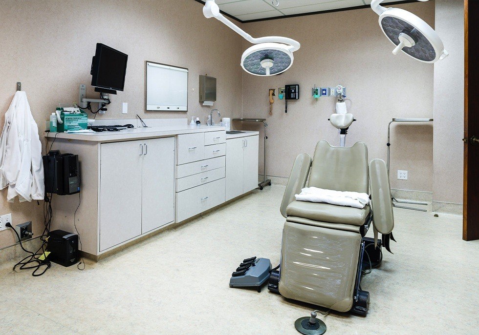 Dental implant center treatment chair